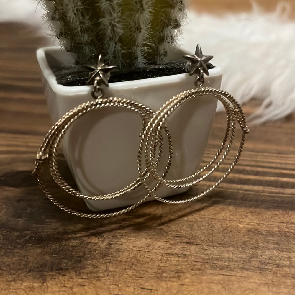 Western rope earrings